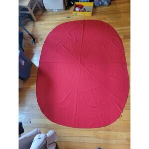 Red Oval Tablecloth Christmas Decor Valentines Day 51 In X 67 In
